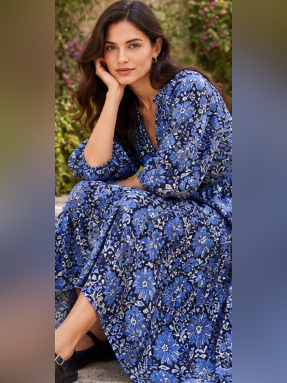 Apiece Apart Luminile Maxi Tiered Dress w/ pockets from luxury boutique